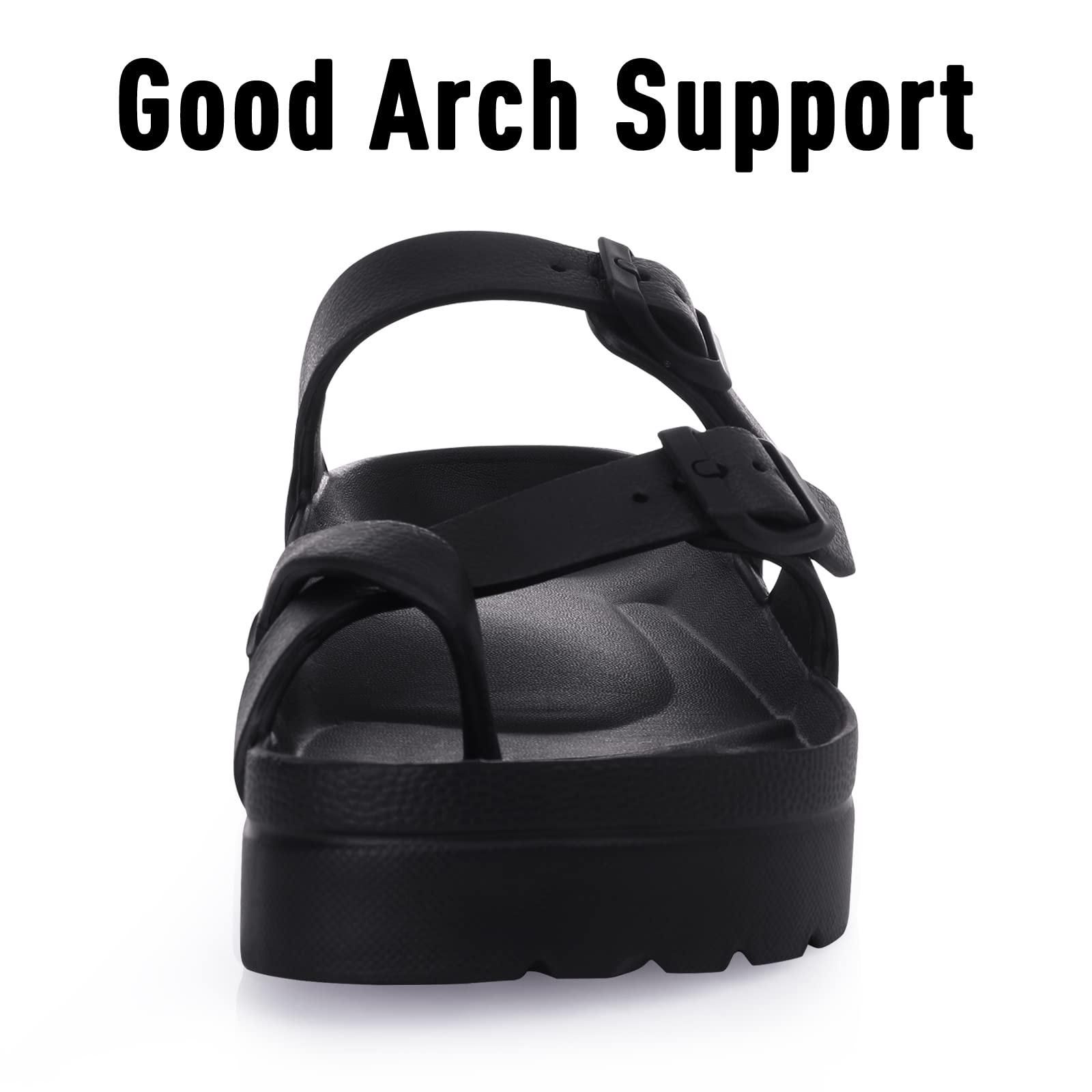 Litfun Women's Platform Slides with Arch Support photo 5