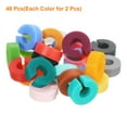 thumbnail image 3 of 48Pcs Wine Glass Charm, Silicone Drink Markers Wine Glass Markers Identifier Tags for Wine Glass 24 Colors, 3 of 6