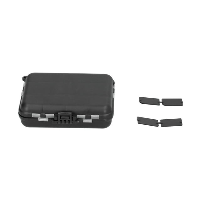Caja de aparejos de pesca con 12 compartimentos, portátil, para guardar cebos, señuelos y anzuelos.