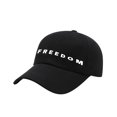thumbnail image 7 of Classic Freedom Print Baseball Cap for Men/Women - Adjustable Strap, Breathable Cotton, Daily Outdoor Sun Protection Hat, 7 of 7