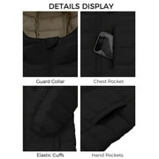 Wantdo Big Boys Insulated Winter Jacket Lightweight Packable Quilted Coat with Hood Black 14-16