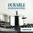 thumbnail image 4 of Farberware Classic Series 4 Quart Stainless Steel Sauce Pot with Lid, Induction Compatible, Metal Utensil and Dishwasher Safe, Stainless Steel, 4 of 8
