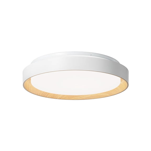 Lucande 15.94" LED Flush Mount Ceiling Light White and Gold, Low Profile Light Fixture, Dimmable 5CCT 2700K-5000K Modern LED Ceiling Light Fixture for Kitchen, Bedroom, Living Room, Hallway,