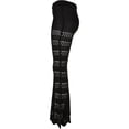 thumbnail image 3 of Urban Classics Womens Knitted Crochet Flared Leggings, 3 of 4