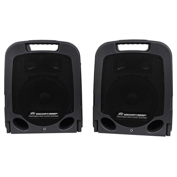 Peavey Escort 5000 500 Watt Portable PA System Powered Speakers+