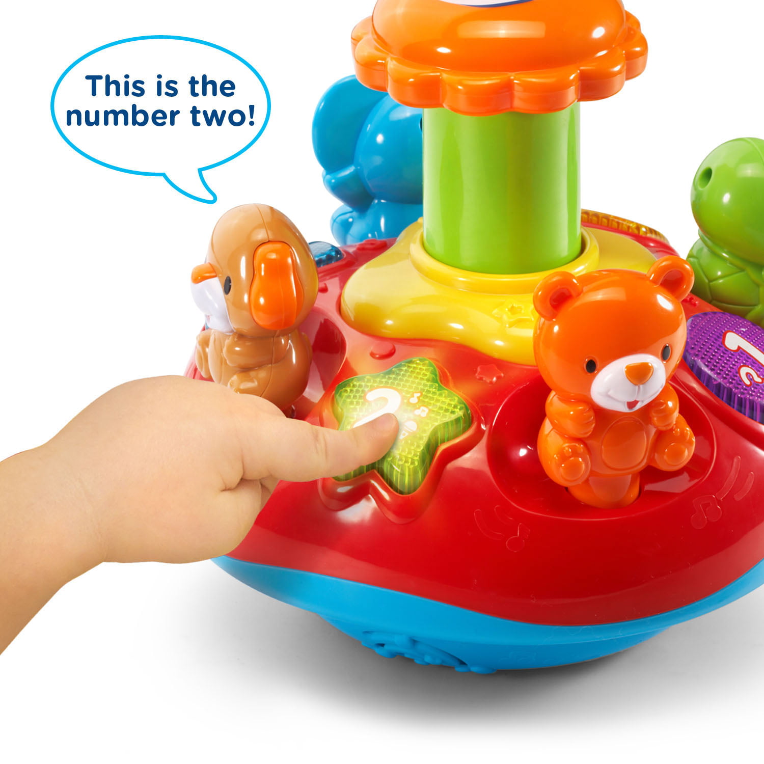 vtech twirl and learn animal top