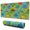 Dinosaurs River Volcano, variant on Long Mouse Pads for Desk,Dinosaurs Volcano Light Blue Pattern Desk Mats on Top Of Desks, Desk Mouse Pad Extra Large with 3mm Non-Slip Base and Stitched Edge for Gaming,Office,Work,Home 31.5"x11.8"