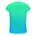 thumbnail image 5 of SDNall Gradient Summer T-Shirts for Women 2024 Casual Gradient Color Short Sleeved T-Shirt Tunic Blouse Tops (Green,Sizes:S-4XL), 5 of 9