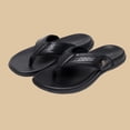 thumbnail image 2 of Wdhugt Mens Slippers Open Toe Round Toe Casual Comfortable Summer Beach Pu Us Size 7.5 Foot Length 10.04In, 2 of 8
