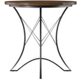 thumbnail image 4 of Table à Manger Ronde Hauteur Comptoir Adele en Bouleau avec Fini Brun, 4 of 6