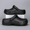 thumbnail image 6 of Men Chef Clogs Slip Resistant Garden Clogs with Arch Support Safety Nursing Shoes Work Shoes Water Oil Resistant for Men Food Service, 6 of 7