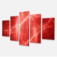 thumbnail image 2 of Éclair Lumineux sur Ciel Rouge - Impression sur Toile Florale, 2 of 3