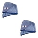 thumbnail image 2 of Toystoory Gorro de secado rápido para niños de terciopelo Coral , envoltura para el pelo largo y rizado, gorro de ducha, botón, turbante, azul 2piezas, 2 of 6