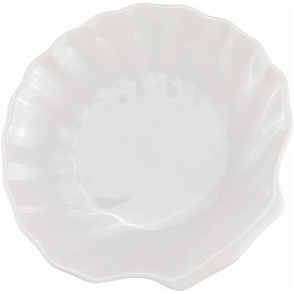 White Shell Ceramic Jewelry Dish Tray Seashell Dinner Plate Cute Ring Dish Holder Storage Decor Trinket Organizing Earrings Necklaces Keys Spoon Rest