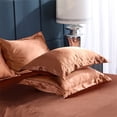 thumbnail image 7 of Ongmies Pillow Case Clearance Solid Color Faux Silk Pillowcase Silk No Zipper Envelope Pillow Pillow Cover Room Decor on Sale A, 7 of 7