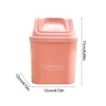 thumbnail image 3 of Yonrjhukm Mini Desktop Trash Can with Lid, Small Household Kitchen Waste Bin for Desk, Coffee Table, Dressing Table, and Bedside Organization, Plastic Storage Solution, 3 of 6