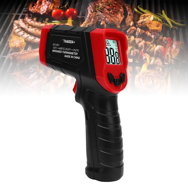 Termómetro Infrarrojo Ir -32 A 400 37 F A 932 F Pantalla LCD De Alta Precisión Termómetro IR Para Cocinar Freír Cocina Barbacoa Carne Azúcar Congelador