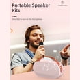 thumbnail image 4 of Mistaha Microphone Sans Fil de Type Divisé Haut-Parleur Bluetooth avec Micro et Lumière d'Ambiance LED, Modèle P6, Micro Unique Blanc, 4 of 7