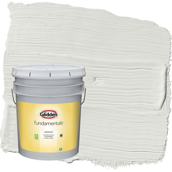 Glidden Fundamentals Tundra Frost / Grey Semi-Gloss Interior Paint, 5 Gallon