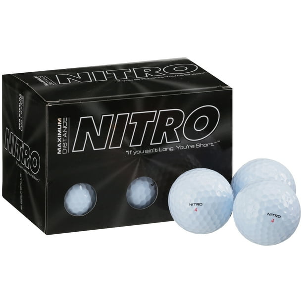 Nitro Golf Maximum Golf Balls, 12 Pack