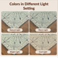 thumbnail image 7 of Design&I 6'x9' Ultra Soft Area Rug, Ocean Compass Medallion With Distressed Nautical Star Accents Vintage Flowing None Fluffy Washable Non Shedding for Guest Room Bedroom Living Room, 7 of 7