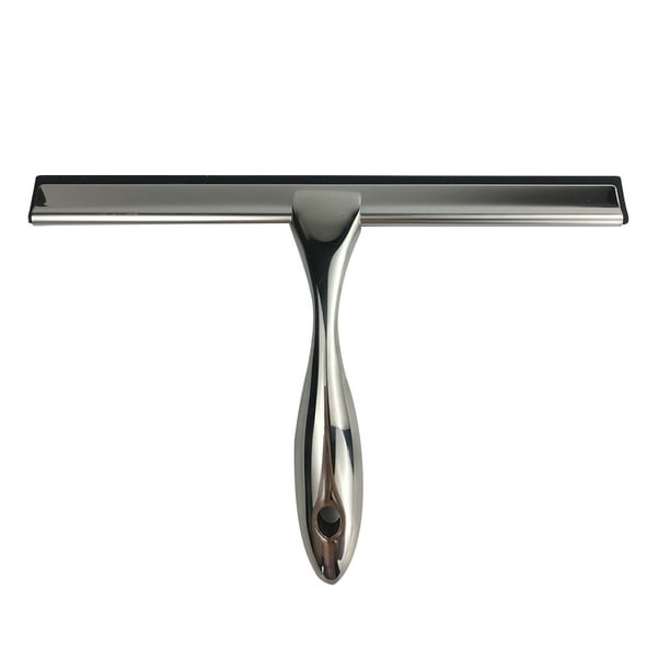 OUNONA Window Squeegee Stainless Steel Shower Squeegees Washing Squeegee for Bathroom Mirror