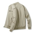 thumbnail image 2 of Xysaqa Mens Casual Lightweight Zip Up Bomber Jackets Solid Long Sleeve Windbreaker Coat Jackets with Pockets Fashion Spring Fall Clothes S-3XL Clearance, 2 of 6