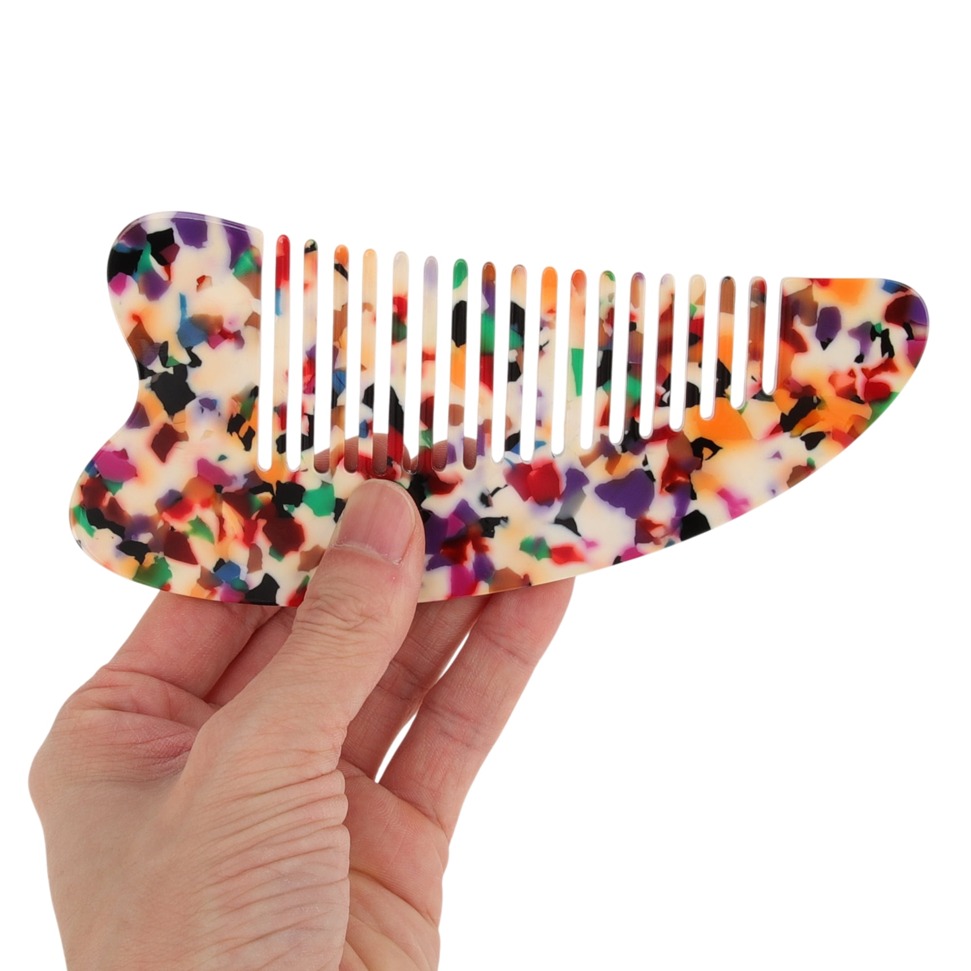 Unique Bargains 1 Pc Anti Static Hair Comb Designed for All Hair Types Styles Colorful
