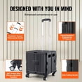 thumbnail image 7 of Foldable Utility Cart, 110lbs Capacity - Portable Rolling Crate Handcart with Wheels, 7 of 7