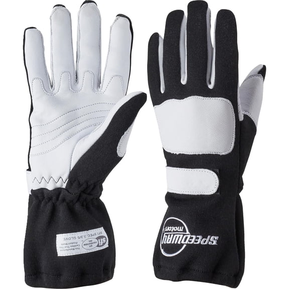 Black Nomex Racing Gloves-Double Layer-XL