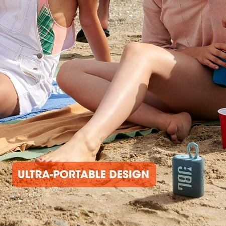 JBL - GO3 Portable Waterproof Wireless Speaker - Red
