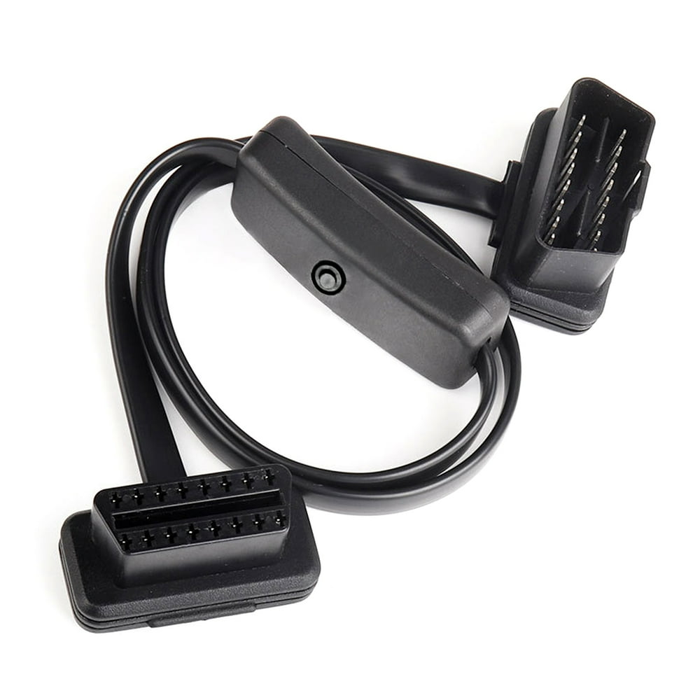 OBD2 Extension Cable OBD Connectors, EEEkit Car OBD2 Diagnostic Cable