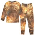 thumbnail image 2 of Lion Flame Dream Cotton Pajamas 2 Piece Set Sleepwear Soft and Comfortable Homewear Nightwear, 2 of 7