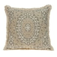 thumbnail image 2 of HomeRoots Boho Garland Beige and Khaki Decorative Accent Pillow Beige, 2 of 5