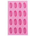 thumbnail image 3 of 16 Cavity Oval Shape Soap Bake Mold Silicone Mould Tray Homemade Craft, 3 of 7