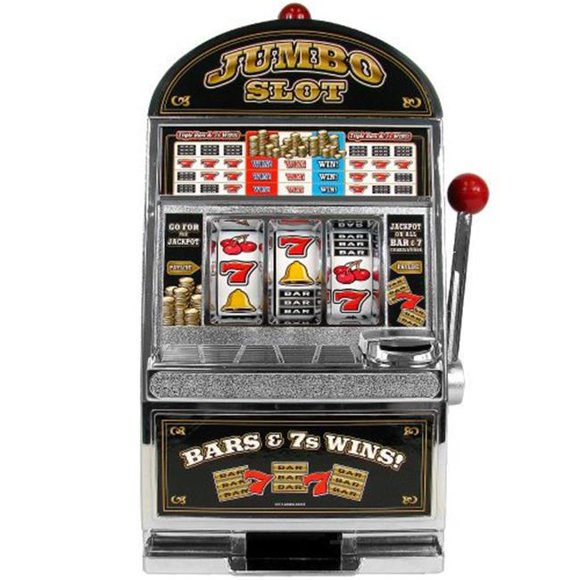 Trademark Poker W340008 Jumbo Slot Machine Bank - Replication