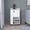 White, variant on White Bar Cart with 6 Wine Racks and Moving Casters / Smooth Assembly with Clear Steps