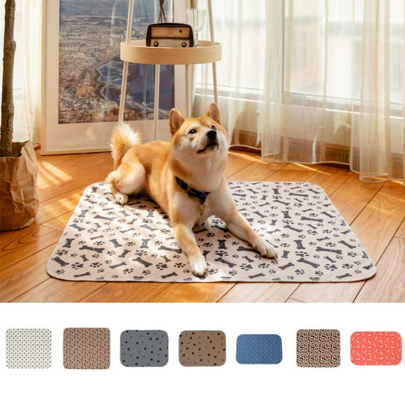 Meidiya Soft Dog and Puppy Pads,Leak-proof Washable Printed Puppy Pee Pads with Non-slip Bottom,aAbsorbent Pet Pads for Potty Training and Protect Floor