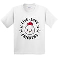thumbnail image 3 of Inktastic Live Love Chickens Youth T-Shirt, 3 of 5