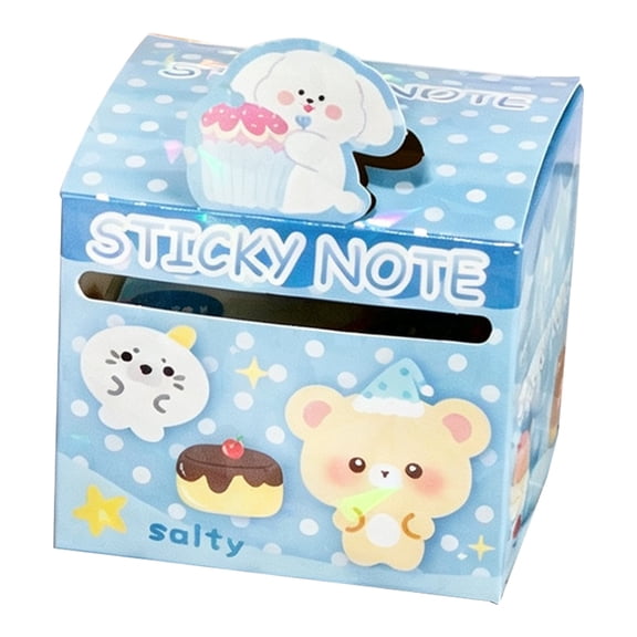 Glitter Sticky Notes, 2.76x2.76 Inch Transparent Pull Out Sticky Notes, 1 Pack