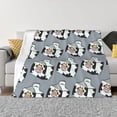 thumbnail image 1 of XMXT Throw Blanket, Cartoon Milk Drinking Machine Washable Blankets for Sofa, 50 x 40 inches, 1 of 9