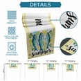 thumbnail image 6 of Summer Farmhouse Table Runner 70 Inches, Blue Fish Lemon Mint Leaves Yellow Plaid Bed Runner Dresser Scarves Tabletop for Indoor Outdoor Parties/Ceremony/Banquet, 13" x 70", 6 of 9