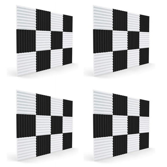 48 Pcs Acoustic Foam Board,Sound Insulation Sound Sound Insulation Pad,for Studio Ceiling Game Room,2.5X30X30cm