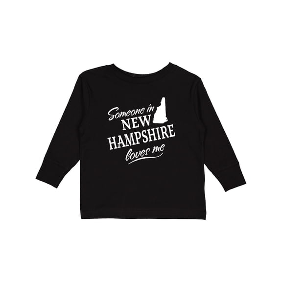 Inktastic Someone in New Hampshire Loves Me Boys or Girls Long Sleeve Toddler T-Shirt