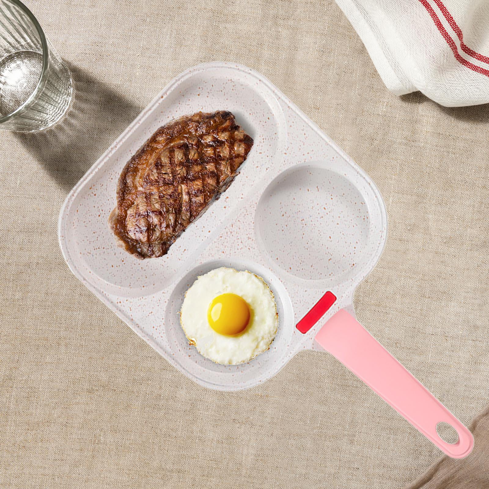 Non-stick 3-in-1 Fried Egg Pot For Breakfast, Hamburger, And Pancakes -  Perfect For Small Kitchens - Temu