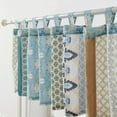 thumbnail image 2 of Greenland Home Fashions Thalia Stylized Florals and Geometric Prints Bohemian Ultimate Comfort Valance 84"x21" Blue, 2 of 3