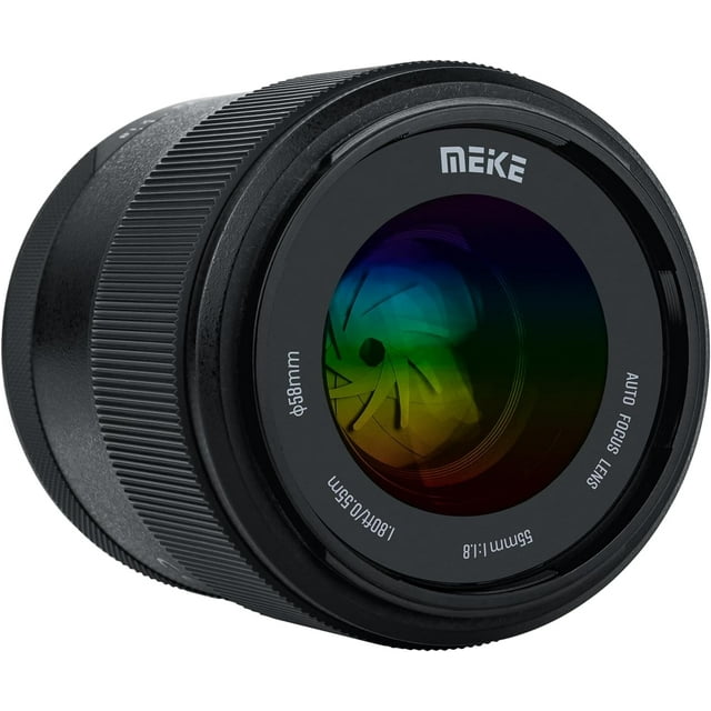 Meike 55mm F1.8 Pro Series Auto Focus STM Full Frame Portrait Lens Compatible with Sony E Mount Cameras A7 A7R A7IV