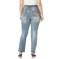 thumbnail image 4 of WallFlower Women's Instastretch Luscious Curvy Bootcut Jeans, Basil, 11 Short, 4 of 9