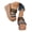 Black, variant on Women's Checkered Platform Wedge Dress Sandals Boho Beach Trendy Casual Plaid Braided Leather Ultra Chunky High Heeled Backless Slip on Slippers Black Size 7.5