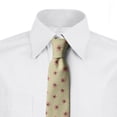 thumbnail image 2 of Floral Necktie, Irregular Dots and Flowers, Dress Tie, 3.7", Eggshell Blush, by Ambesonne, 2 of 3